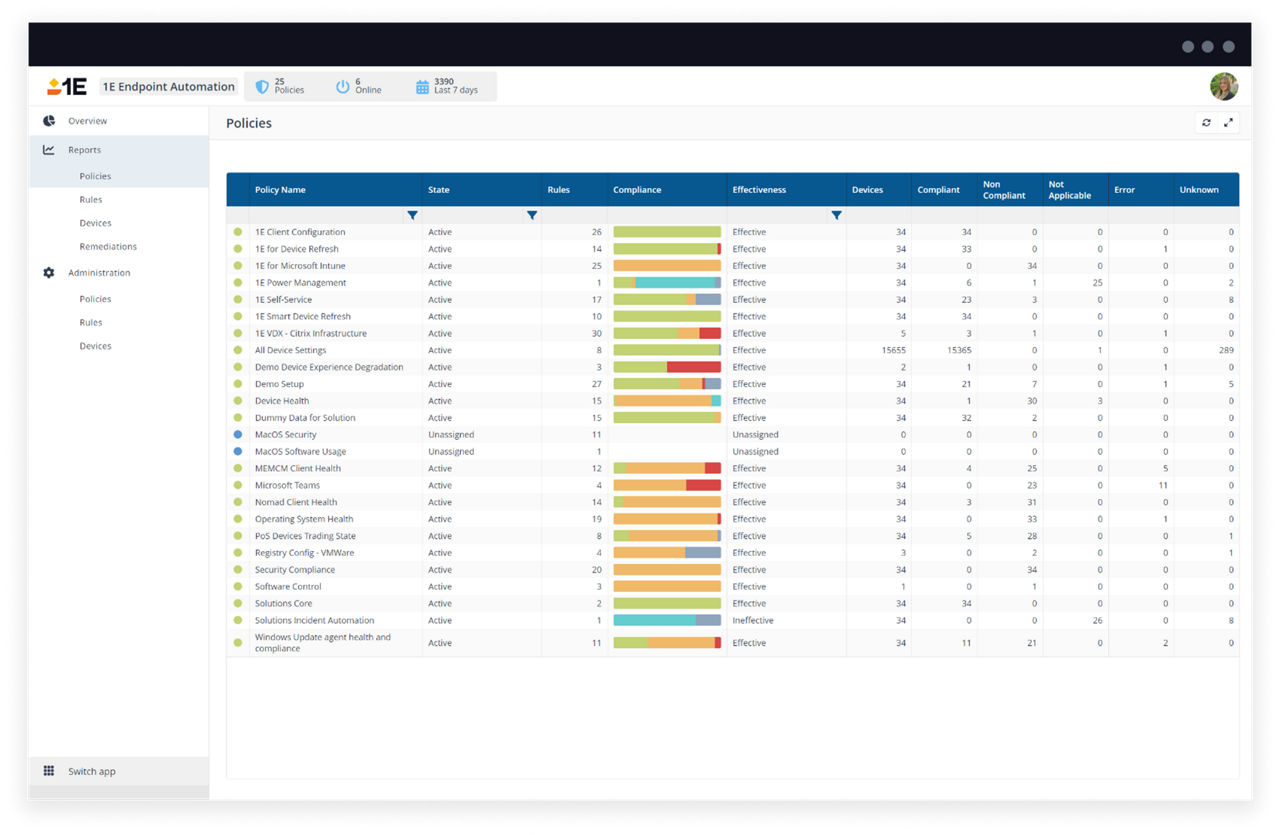 Endpoint Automation: State reports